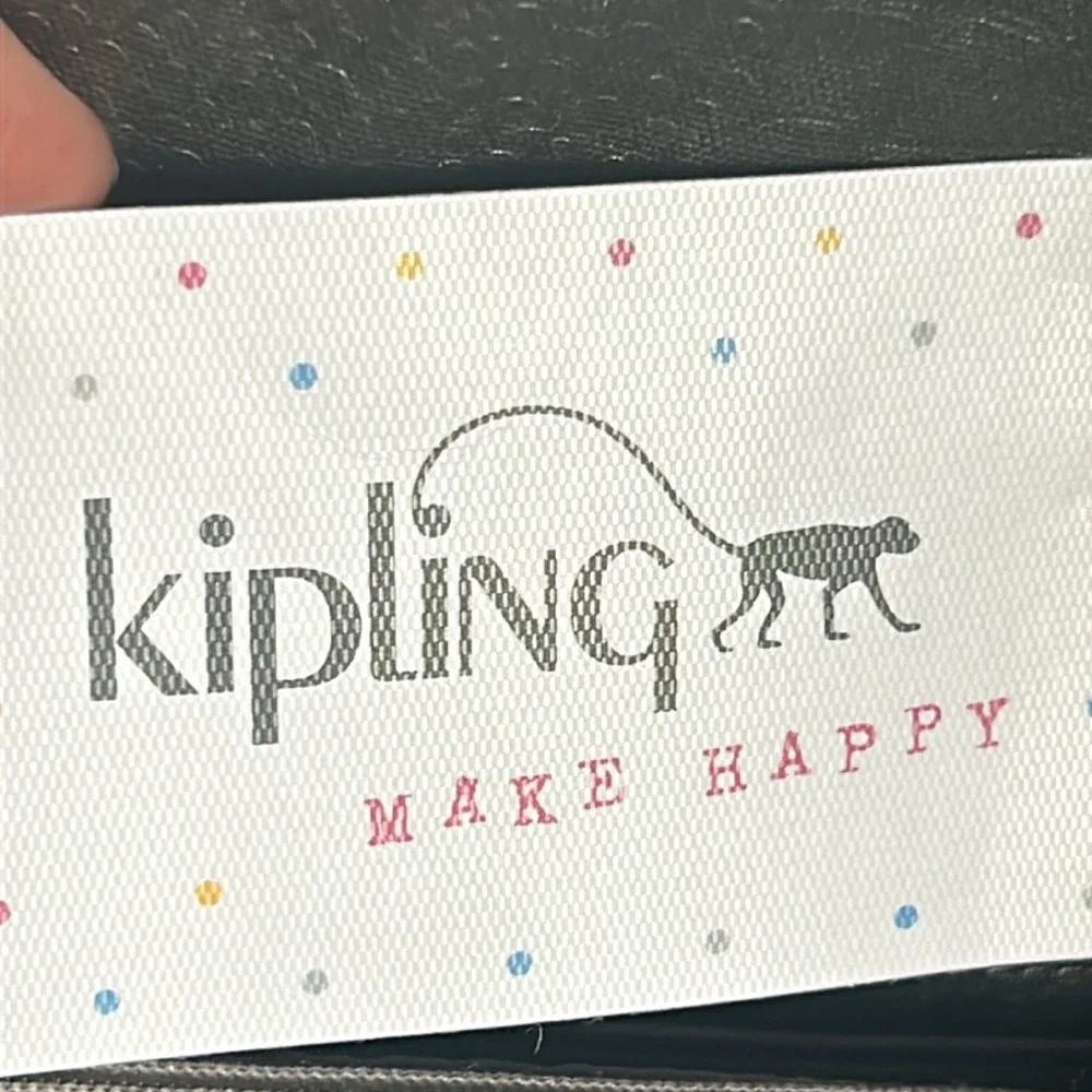 New Kipling Zuma Metallic Pewter Croc Embossed Crossbody Travel Organizer - Picture 6 of 13